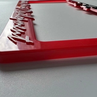 Cadre de plaque d'immatriculation personnalisé de haute qualité avec logo 3D imprimé et gaufré