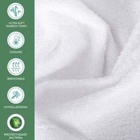 Housse de protection de matelas anti-bactériens en fibre de bambou et éponge Queen, couvre-matelas imperméables, protège-draps pour lits