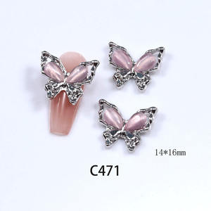 Metal lujo Bling caja de teléfono basura encantos diseñador marca Logo decoración encanto con diamantes de imitación DIY manualidades accesorios 0008 - Product Image 6