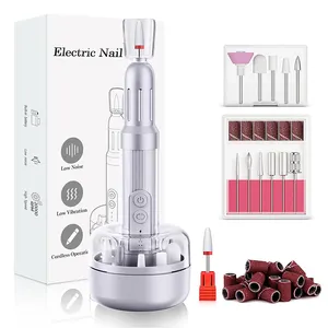 New Cordless Nail Drill Machine Professional Electric Files For Gel Nails Rechargeable Nail Filer Efile Manicure Pedicure Kit