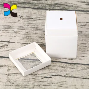 Free sample Custom good quality die cut fancy corrugated candle box packaging