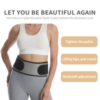 Ceinture de soutien lombaire et de la hanche réglable unisexe Ceinture sacro-iliaque anti-dérapante Sciatique Pelvienne Compression Si Ceinture articulaire