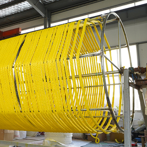 Yüksek mukavemetli 10mm 12mm 12 Strand Fiber Fiber örgü hattı deniz yelken halat yat - Product Image 5