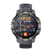 Reloj Inteligente GPS con Pantalla de 1.46 Pulgadas y Múltiples Modos Deportivos KC108, Monitor de Frecuencia Cardíaca y Presión Arterial para Deportes al Aire Libre