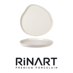 จานแบนวอคครีม Ø 26 ซม. สูง 2.4 ซม. จานจีนเนื้อดีพิมพ์ลายดิจิตอล รินาร์ต - Product Image 4
