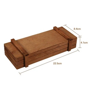 Wooden <b>Succulent</b> Planter Rectangular Box Solid Wood Outdoor Garden Planters Vintage Style For Balcony <b>Potted</b> Plants - Product Image 3