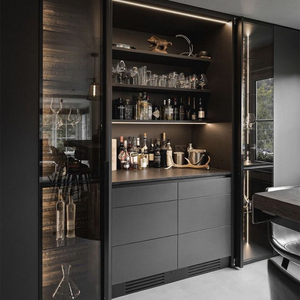 Meuble bar à vin en bois personnalisé pour la salle à manger, le salon, la chambre à coucher, l'appartement - Product Image 3