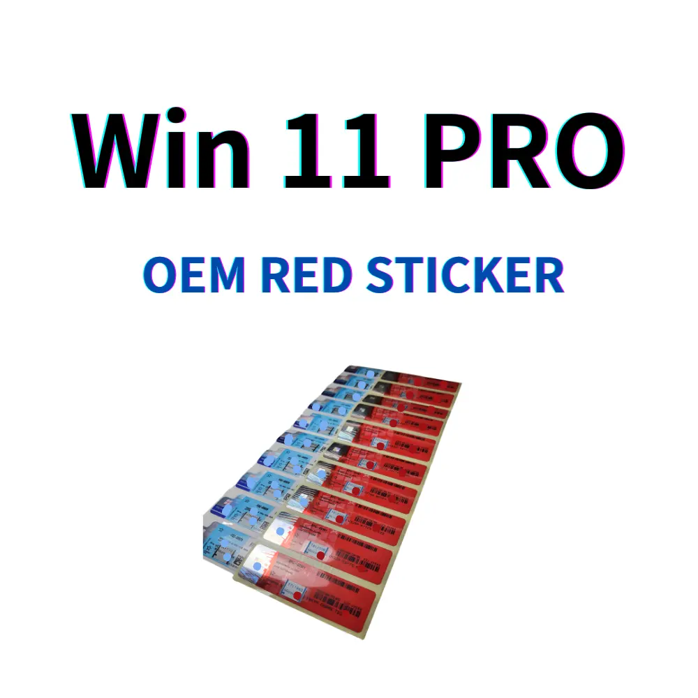 24/7 online Win 11 professional COA sitkcer with OEM keys Global 100% online activation win 11 pro red sticker