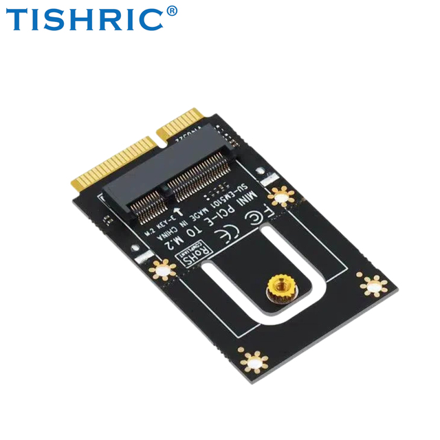 TISHRIC Mini PCI-E NGFF M.2 Key A+E/E WiFi for Adapter | Intel AX200 9260 8265 8260 Desktop Wireless Card Converter