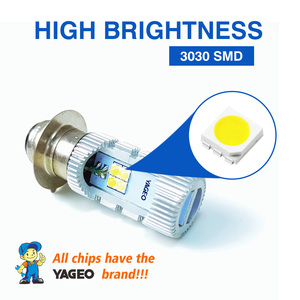 Motoled xe máy Đèn pha Bóng đèn H4 H6 p15d ba20d <span class=keywords><strong>LED</strong></span> AC DC 12V 24V Sương Mù Ánh sáng 8 SMD 1200lm Hi lo đèn xe tay ga phụ kiện Moto - Product Image 3
