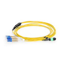 Cable de Fibra Óptica MPO de 2.0mm OS2 G657A1 G657A2 OM3 OM4 de 8/12/24 Núcleos (1M-50M) Modelo MTP/MPO FTTH Marca OEM con 1 Año de Garantía