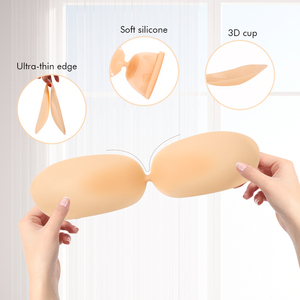 RB014 Soutien-gorge push-up adhésif en silicone pour femmes-Design sans couture invisible avec couverture transparente des <span class=keywords><strong>seins</strong></span> et des mamelons dos nu - Product Image 6