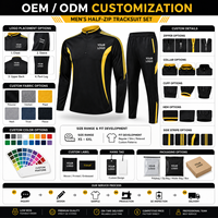 Ensemble de sport extensible à demi-zip, col montant, rayé, coupe ajustée, fuselé, en polyester, manches longues, anti-humidité, pour entraînement fitness