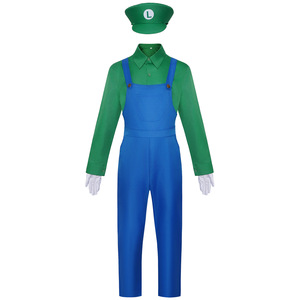Disfraz de Cosplay de Luigi Estilo <span class=keywords><strong>Mario</strong></span> de Cartoon <span class=keywords><strong>Galaxy</strong></span> Brother, Traje para Actuaciones en Escenario, Disfraz para Fiesta de Halloween - Product Image 3