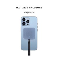 Kotak Hard Drive Eksternal Aluminium dengan Disipasi Panas untuk SSD NVMe M.2 2230 10Gbps