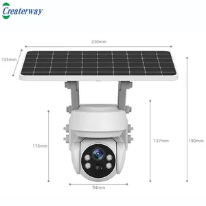 I + 캠 ubbox 1080p 2mp cctv 감시 시스템 야외 방수 스마트 PTZ 태양열 와이파이 보안 카메라