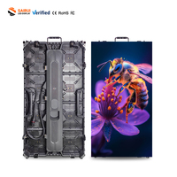 Écran LED de location en aluminium moulé sous pression à installation rapide 500x1000mm 500x500mm pour événements promotionnels en centre commercial