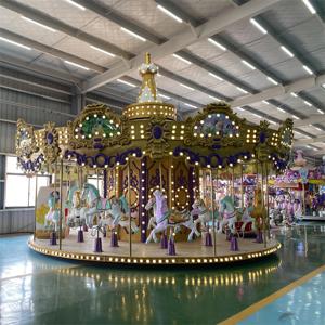 juegos mecanicos grande <span class=keywords><strong>de</strong></span> la feria carrusel infantil con led luces Capacidad 24 personas Instalado en parque <span class=keywords><strong>de</strong></span> atracciones - Product Image 2