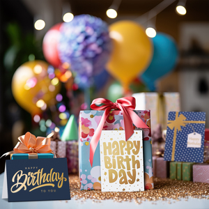 Biểu tượng tùy chỉnh in lá vàng sang trọng Phong Bì thiệp chúc mừng trống chữ viết tay 'ban phước cho bạn' chúc mừng sinh nhật môi trường giấy - Product Image 4