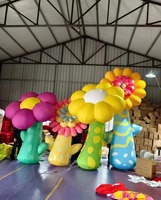 Personnalisé Lumière Led Extérieur Jardin Botanique Décoration Événement Fleur Plante Ballon Géant Cactus Gonflable pour la Publicité