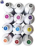 Encre DTF 1000ml Pigment Blanc pour Imprimante 3D, Encre en Vrac pour Têtes d'Impression XP600 I3200 I1600, 12 Couleurs