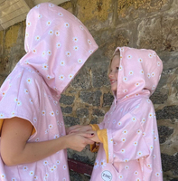 Penjualan laris handuk ponco bertudung untuk anak-anak, ponco pantai lembut cepat kering untuk mandi bayi