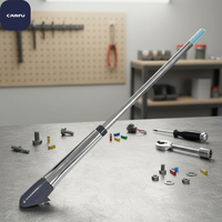 Antenne universelle en acier inoxydable avec LED bleue, vente directe d'usine Carfu, compatible ALPINA, modèle AC-1150, câble de 66 cm