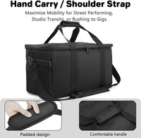Sac de batterie Bongo de taille standard personnalisé avec 3 poches supplémentaires pour accessoires