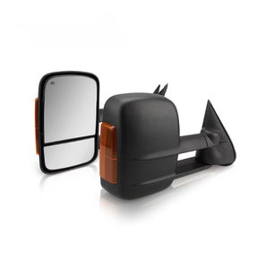 ฝาครอบกระจกมองข้างแบบมีไฟเลี้ยว รุ่น XMAXVISION สภาพใหม่ พร้อมระบบทำความร้อน สีดำ รับประกัน 1 ปี ใช้ได้กับรถ GMC Sierra และ Chevrolet - Product Image 1