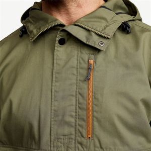 Wholesale OEM Service <b>Men's</b> Casual Windproof Hooded <b>Jacket</b> High Quality <b>Lightweight</b> Nylon/Cotton Outwear Multiple Pockets Zipper - Product Image 2