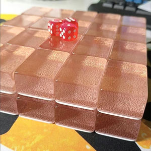 مجموعة ماجونغ فاخرة 31 مم من تايوان الصينية، 152 قطعة من بلاط الماجونغ الكريستالي الأكريليكي، مجموعة ماجونغ محمولة للسفر مع حقيبة جلدية من البولي فينيل كلوريد - Product Image 5