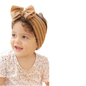 Diademas de Punto Elásticas para Niños Unisex Wasai WS1977, Diadema con Lazo Grande, Tejido de Ganchillo, Nailon, Estilo Europeo - Product Image 1