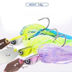 Esche artificiali 7 g10g14g esche per esche jig buzz con jig heads con gonna in silicone per esche d'acqua dolce - Product Image 5