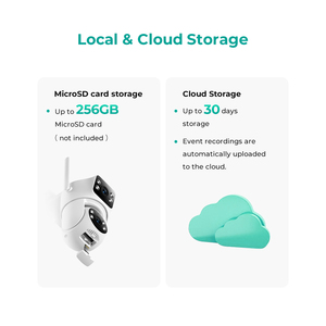 กล้องวงจรปิดภายนอกแบบเลนส์คู่ 3MP มองเห็นในเวลากลางคืน รองรับ WiFi ทนทานต่อสภาพอากาศ ตรวจจับด้วย AI พร้อมระบบแจ้งเตือนอัจฉริยะ ควบคุมผ่านแอป - Product Image 6