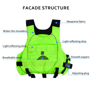 Giubbotti di salvataggio gilet di salvataggio di ultima generazione molto sottile bagnini pesca tricolore giubbotto di salvataggio nuoto per adulti - Product Image 3