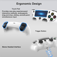 Manettes et commandes de jeu sans fil YLW pour PS5 et PC, commutation entre les contrôleurs d'origine, accessoires de jeu GTA, manette PS4, manette PS5