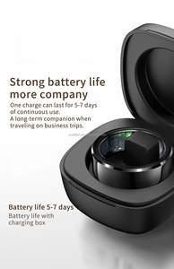 Anillo Inteligente R6 Blanco <span class=keywords><strong>de</strong></span> 200 mAh, 5 V, 0.2 A, con <span class=keywords><strong>Estuche</strong></span> <span class=keywords><strong>de</strong></span> <span class=keywords><strong>Carga</strong></span> Magnética, <span class=keywords><strong>Estuche</strong></span> <span class=keywords><strong>de</strong></span> Acero con Puerto Tipo C y Función <span class=keywords><strong>de</strong></span> Monitorización del Sueño, Anillo para Parejas - Product Image 3