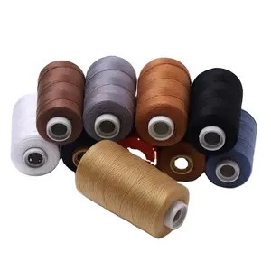 Оптовая продажа, набор ниток из 100% полиэстера 20/2/3, прочные и прочные швейные нитки для машин, швейные нитки