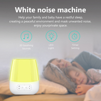 Machine à bruit blanc HiFiD moderne HFD-W10 avec éclairage LED tactile et veilleuse intégrée pour favoriser le sommeil
