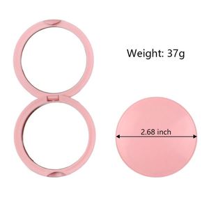 Pocket Mini Circular Foldable Beauty <b>Compact</b> Vanity Handheld Mirror Round Folding Double <b>Sided</b> Cute <b>Table</b> Makeup Mirror - Product Image 4