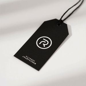 Custom Luxury Garment Swing <b>Tags</b> <b>Clothes</b> Label Print Name Logo Recycled Paper Hangtags Shoes Bags Customized Designs 300-800gsm - Product Image 4