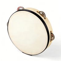 4/6 Inch Pollici Panderetas Legno Tamburello Tamburelli Matrimonio Hand Drum Wedding Tambourine Custom Logo Wholesale Percussion