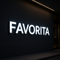 Letrero LED Personalizado con Logotipo, Letrero Luminoso Publicitario, Letras 3D de Acrílico para Negocios, Letrero LED para Exteriores con Logotipo de Pizza