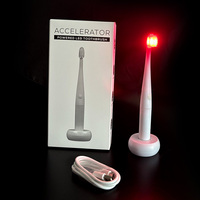 Cepillo de Dientes para Cuidado Bucal Diario con Luz Roja para Tratamiento de Encías, Terapia de Luz Roja, Cepillo de Dientes para Adultos, Reduce la Sangrado Dental, Repara las Encías