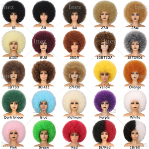 Pelucas <span class=keywords><strong>Afro</strong></span> para Mujeres Negras, Pelucas <span class=keywords><strong>Afro</strong></span> Rizadas <span class=keywords><strong>de</strong></span> los 70, Cabello Sintético Esponjoso y Elástico, Peluca <span class=keywords><strong>Afro</strong></span> Grande para Uso Diario, Fiestas, Cosplay y Disfraces - Product Image 5