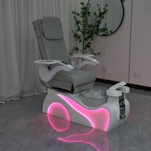 Sillón de Manicura de Lujo sin Tubo, Sillón de Masaje de Pies con Respaldo Ajustable, Bomba Potente, Sillón de Pedicura Reclinable - Product Image 2