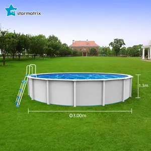STARMATRIX PSP3013B/BW yıldız vuruşlu 54 derin havuzları yüzme açık havuzlar yetişkin boyutu yer üstü havuzu 54 inç satış