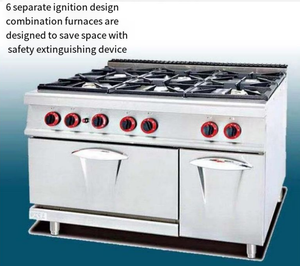 ช่วงการทำอาหารก๊าซที่มี6เตา (การรับรอง CE - Product Image 4