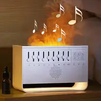Aromacare-humidificador de aire eléctrico inteligente, difusor de aroma de aceite de llama, color blanco, con ruido, música, para aromaterapia