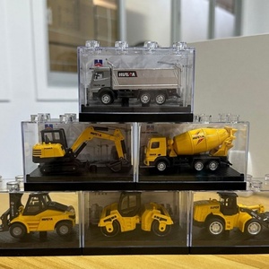 Sanjoyo SJY-1014 Camion malaxeur à béton en métal moulé sous pression à l'échelle 1:80, jouet de simulation de véhicule de construction - Product Image 4